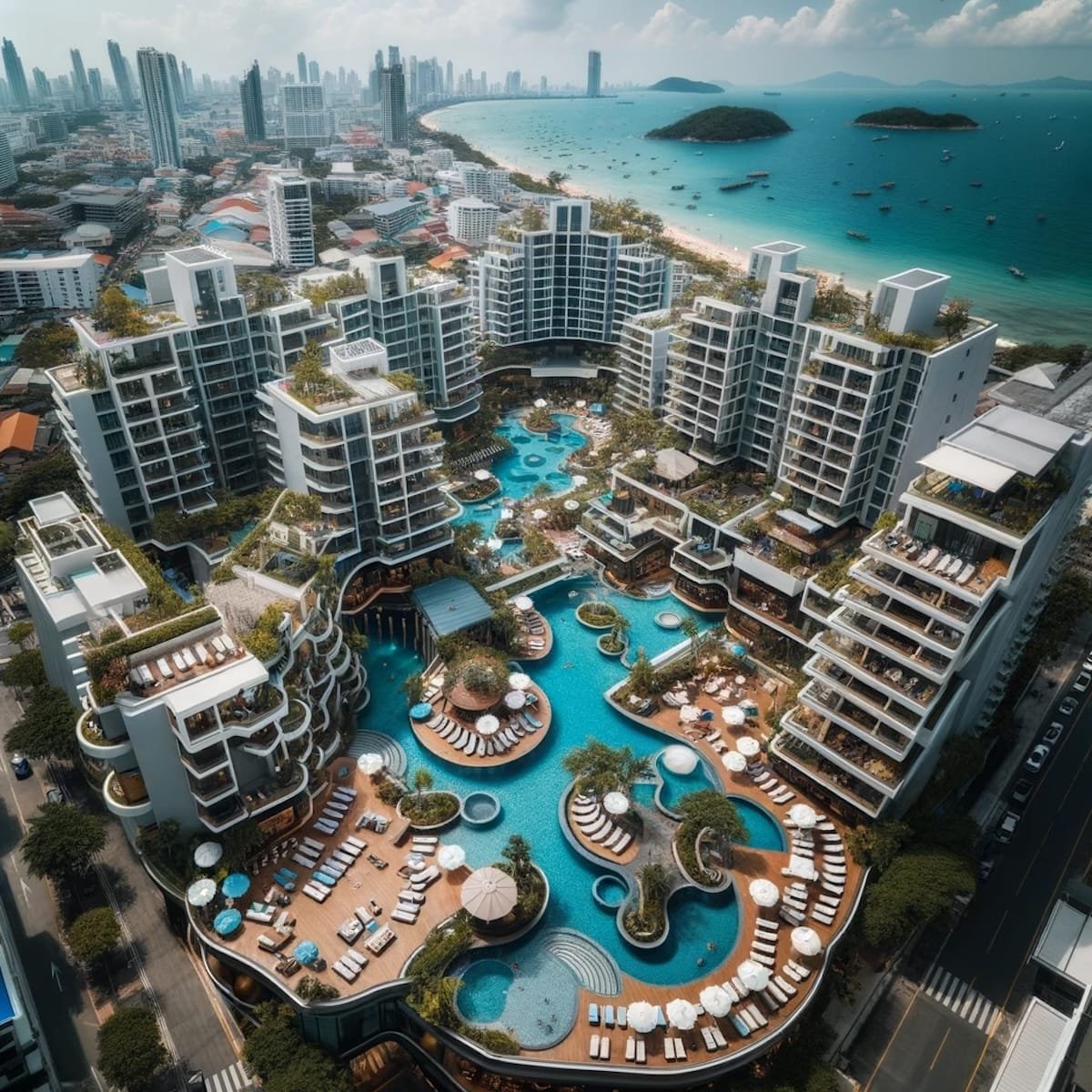 Pattaya Condo von oben