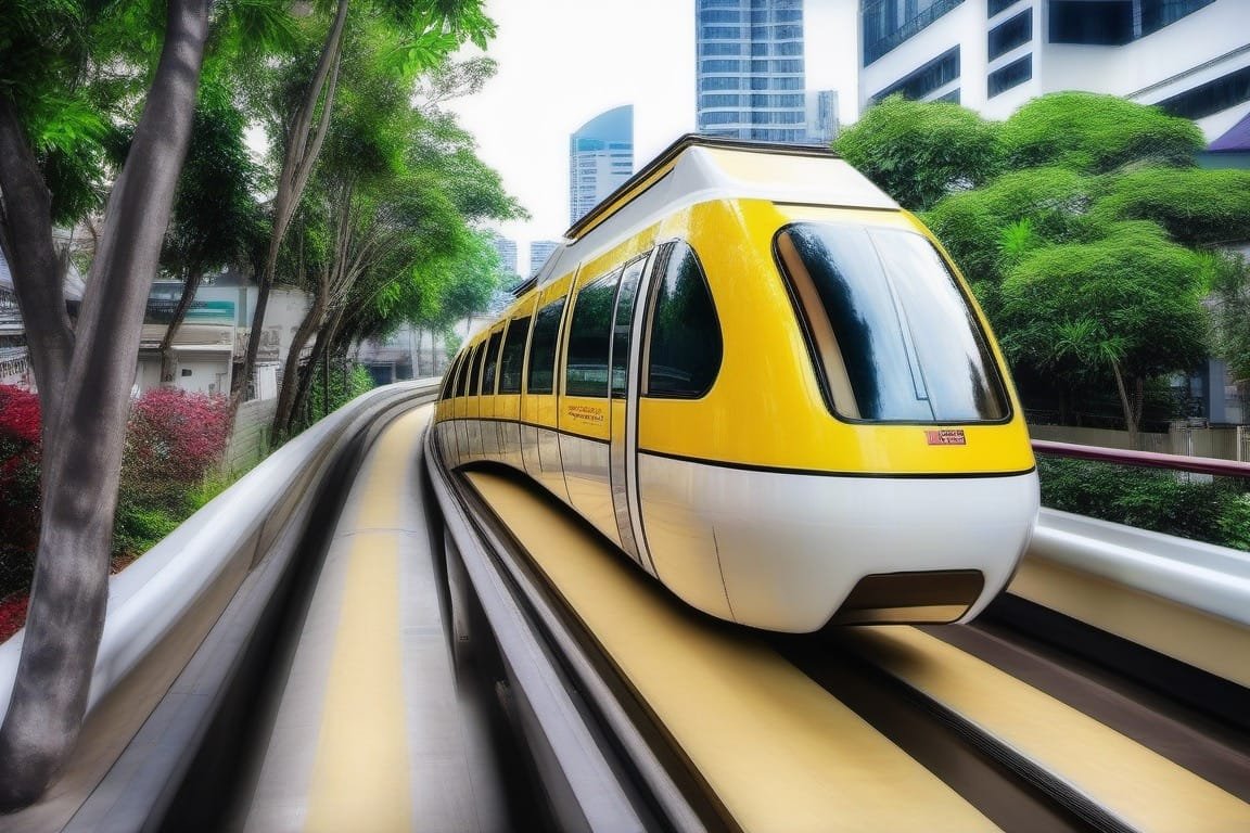 Yellow Line Monorail Bangkok
